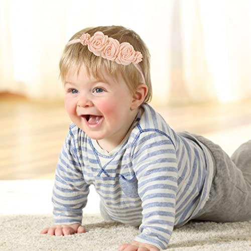מתוק ותכליתי ילדים חדשים סימולציה פרח סרט פשוט קטן טרי תינוק אלסטי ניילון שיער להקת תינוק פרחוני עם