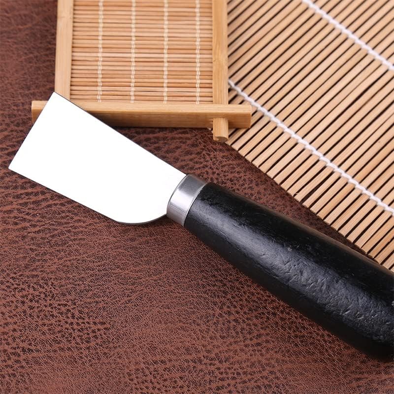 סכין Kaobuy Leathercraft עם ידית עץ גלגול סכין חריף חיתוך עור חיתוך קל וניתוח קצה עבודת יד Diytool -