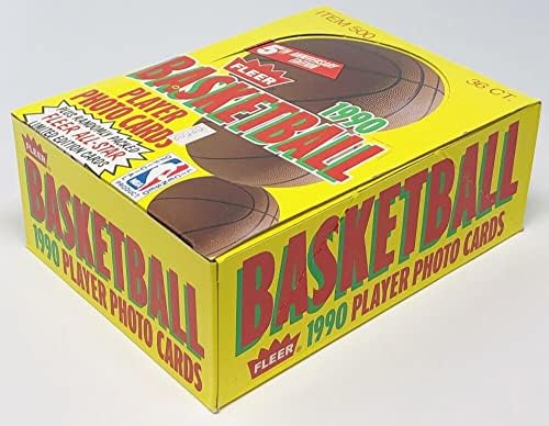 1990-91 קופסא חבילות שעווה של קלף כדורסל קופסא NBA מייקל ג'ורדן 36 חבילות