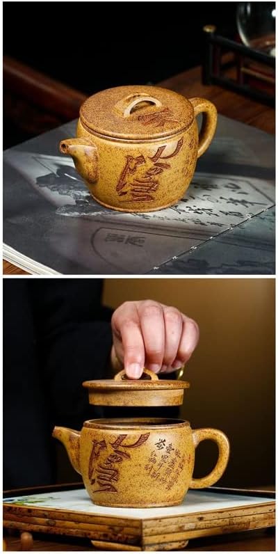 SDFGH 230ML מפורסם חרס סגול קומקום קומקום בעבודת יד גבוהה בקוטר גדול סיר תה קומקום סיני זישה מתנות אוסף