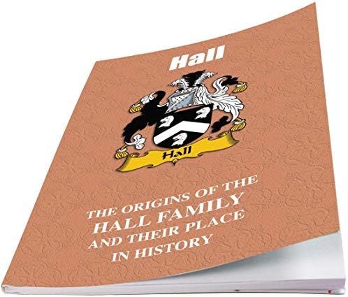 I Luv Ltd Hall אנגלית חוברת היסטוריה של שם משפחה משפחתי עם עובדות היסטוריות קצרות