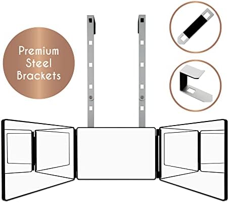3 דרך מראה לחיתוך שיער * 360 מראה * עצמי תספורת מראה בית סטיילינג * ספר מראה * תספורת מראה עם משולש