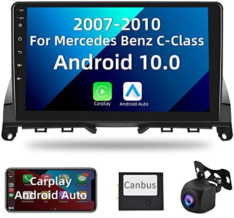 סטריאו לרכב אנדרואיד עם Carplay Android Auto אלחוטית עבור מרצדס בנץ C-Class 2007 2008 2009 2010 פודופו