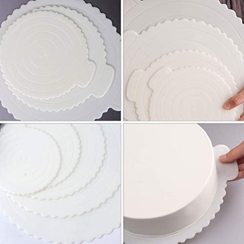 מגש דקורטיבי 5 יחידות עגול קרטון לוחות עוגת מוס עוגת בסיס עוגת נייר לוח דיסרט צלחות מגש מעגל תבניות