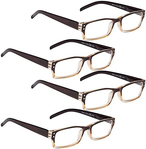 לור קריאת משקפיים 4 חבילה כולל שמש קוראי עבור נשים וגברים