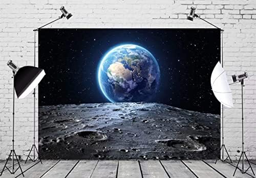 בלקו 5 על 3 רגל בד כדור הארץ רקע יקום חלל החיצון רקע ירח משטח נאסא כוכב כוכבים עקבות צילום רקע ילדים