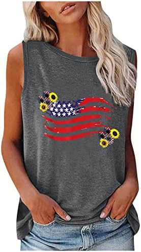 ארהב ארהב דגל דגל גופיות גופיות נשים אמריקאיות פסים חולצה פטריוטית 4 ביולי קיץ קיץ מזדמן