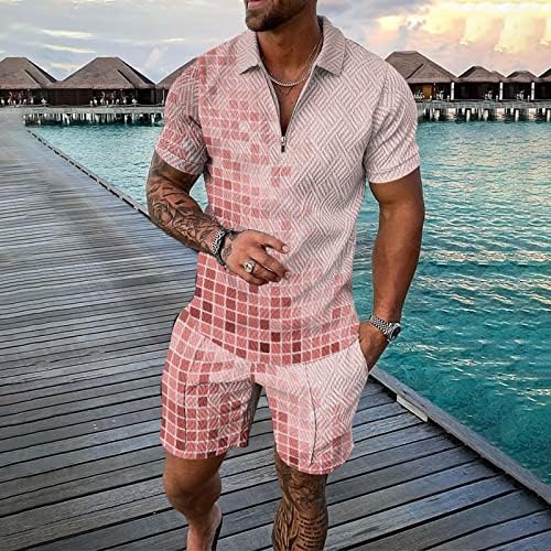 קיץ גדול חולצות לגברים גברים של מהיר יבש 3 ד קצר שרוול חליפת מכנסיים קצרים חוף טרופי פנג ' אבית חליפה