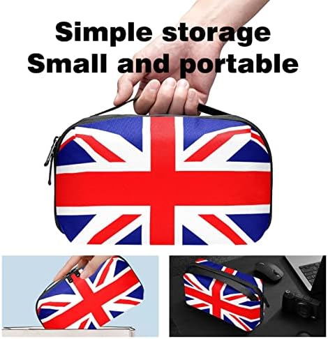 בריטניה בריטי דגל אלקטרוניקה ארגונית, כבל כבל אחסון תיק עמיד למים עבור בית נסיעה, אביזרים אלקטרוניים