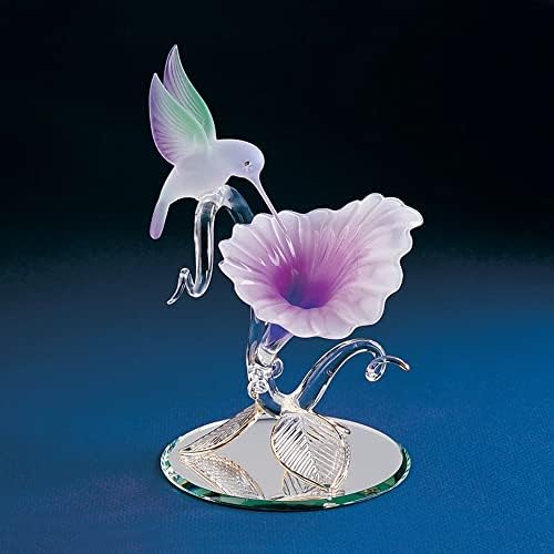 ציפור הברון הזכוכית עם פוקסיה פרח פוקסיה