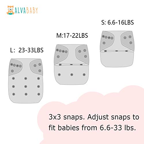 תינוק תינוק בד חיתולי 6 חבילה עם 12 מוסיף מתכוונן רחיץ ושימוש חוזר כיס חיתולים עבור תינוק בנות 6 בם88