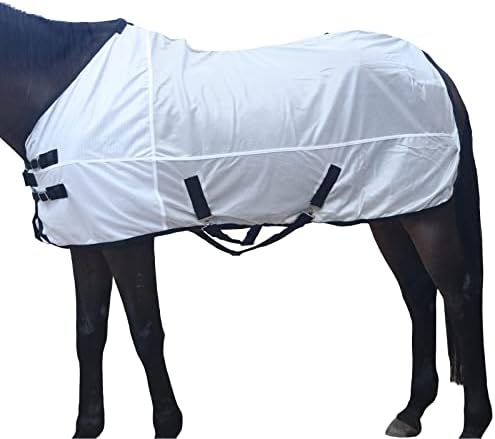 דהירה קומפי רשת סוס לטוס גיליון סוסים קיץ גיליונות לעמוד צוואר לבן 66
