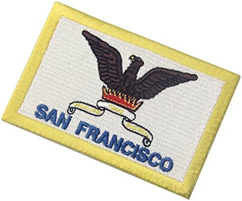 טלאי דגל סן פרנסיסקו רקום אפליקציה קליפורניה CA ברזל על תפירה על סמל