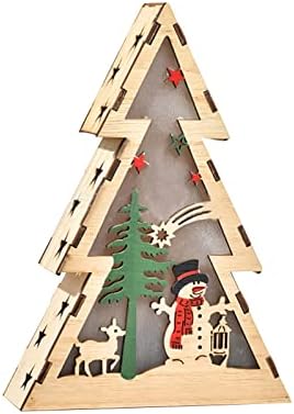 קישוט לחג המולד של XIOS 2022 חג המולד מעץ אור חמים קישוט שולחן קישוטי חג המולד צורת עץ חג המולד אורות