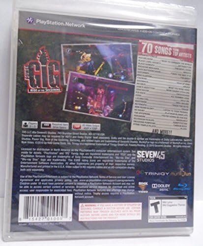 PS3 PlayStation 3 Gig Power - Rise of the Sixstring