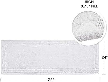 חתימת פארק מדיסון פאר הפיך כותנה שטיח אמבטיה מכותנה-3000 GSM איכות איכות מפוארת מפוארת ערימה גבוהה