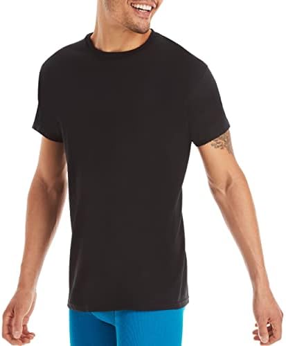 Hanes Mens Comformsoft Tagless Crewneck חולצת טריקו 6-חבילה