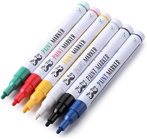 עט-סמני צבע, 6 חבילה, עטי צבע, בסדר נקודת סמני, קבוע סמני מגוון צבעים, בסדר טיפ קבוע סמני, קבוע סמני