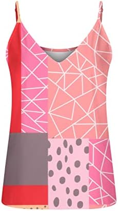 נשים אלגנטי קל משקל טנקים שרוולים עם צווארון גופייה קיץ פרחוני הדפסת קאמי אפוד חולצות 2023 חולצות טיז