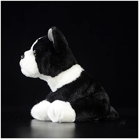 Tianminjiedm בולדוג צרפתי כלב לבן שחור ילדים ילדים צעצועים קטיפה גור מתנה לתינוק מקסים חיות ממולאות