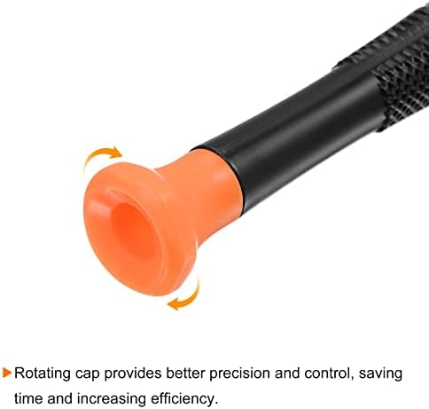Harfington 4PCs מדויק מברג מחורר 1.0 ממ מכסה סיבוב של ראש שטוח, ידית פלסטיק ללא החלקה לתיקון משקולות