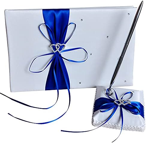 חתונה ספר אורחים, חתימת הודעה ספר, סרט קשת חתונה אורח חתימת ספר ועט מחזיק עבור מסיבת יום הולדת אירוסין