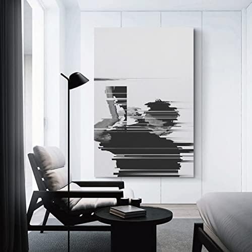 16x24 אינץ 'מודרני מינימליסטי מופשט שחור לבן אופי סלון קישוט קישוט ציור ספה חדר שינה קיר רקע יצירתי