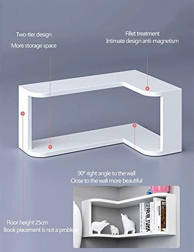 פינת DFGADF מדפים צפים קיר רכוב MDF מדפי אחסון קיר צף למטבח חדר שינה לחדר אמבטיה