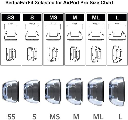 Azla sednaearfit xelastec עבור airpods pro 2nd & gen / 3 זוגות