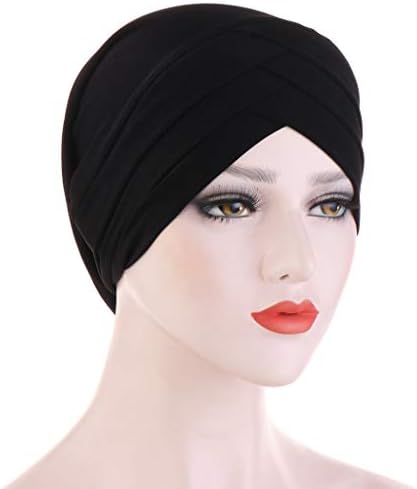 כובעי כובעים לנשים בימס חם לעטוף כובע מוצק מוסלמי כובע צעיף חורף נשים סתיו כובע מלתחה מינימאלית