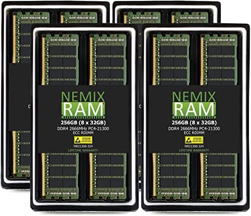 256GB 8x32GB DDR4-26666MHz PC4-21300 288 פינים זיכרון RDIMM עבור Apple Mac Pro 2019 7,1 מאת Nemix Ram