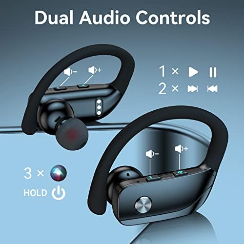 FK מסחר באוזניות אלחוטיות מכריח אוזניות Ultra 5G Bluetooth 48 שעות משחקות אוזניות ספורט עם LED תצוגת