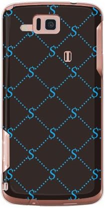 עור שני מונוגרמה קטנה שחורה x עיצוב כחול על ידי ROTM/עבור AQUOS טלפון CL 17SH/AU ASHA17 PCCL - 202 -
