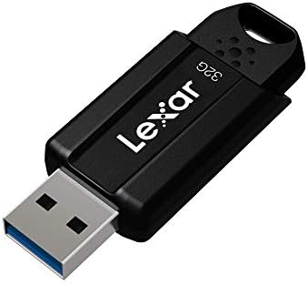 Lexar Jumpdrive S80 32GB USB 3.1 כונן הבזק, עד 130MB/S קריאה, שחור
