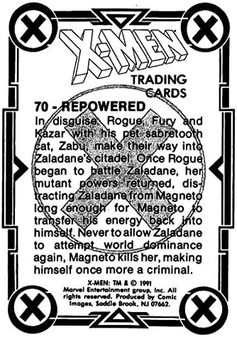 1991 תמונות קומיקס מארוול X-Men Nonsport כרטיס מסחר בגודל סטנדרטי 70 הוחזר מחדש