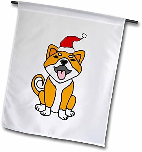 3 ורוד חמוד מצחיק שיבא אינו גור כלב בסנטה כובע חג המולד קריפטו דגלים
