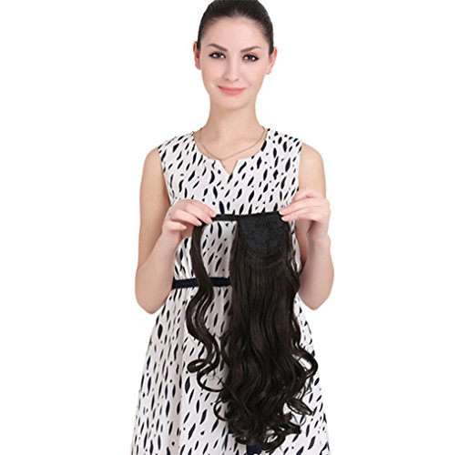 רמיהי גוף גל לעטוף סביב קוקו הרחבות אמיתי שיער טבעי קליפ ב / על פוני זנבות שיער הרחבות עבור נשים 26