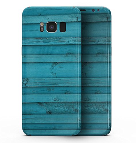 עיצוב Skinz Design Skinz חתימה של קרשים עץ כחול עוטף גוף מלא עוטף עור ערכת עור לגלקסי S9