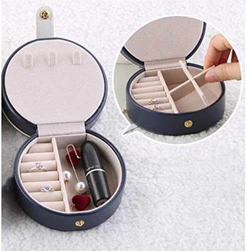 קופסת תכשיטים של XJJZS - עגילי תכשיטים קופסת אחסון קופסה פשוטה עגילי קופסת תכשיטים ידניים