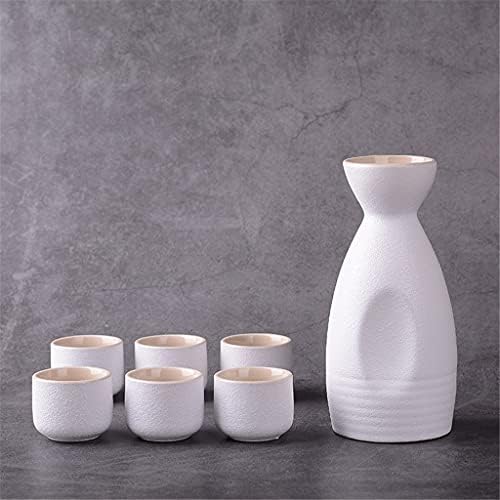WYWWDXF 7 יחידות קרמיקה כוסות סיר סיר קביעות יפנית בסגנון יפני ביתי מטבח בית משרדים פלגון כוס משקאות