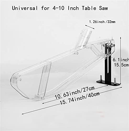 שולחן שולחן כיסוי אבק אבק, מארז להב הגנה אקרילי, סכין מחלק אוניברסלי בגודל 4-10 אינץ