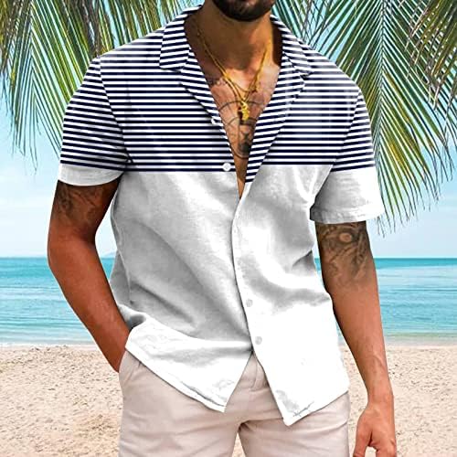 קיץ גברים חולצות מקרית אופנתי גברים מקרית קצר שרוול אביב קיץ סידור יומי צוואר 3 ד מודפס חולצות מצויד