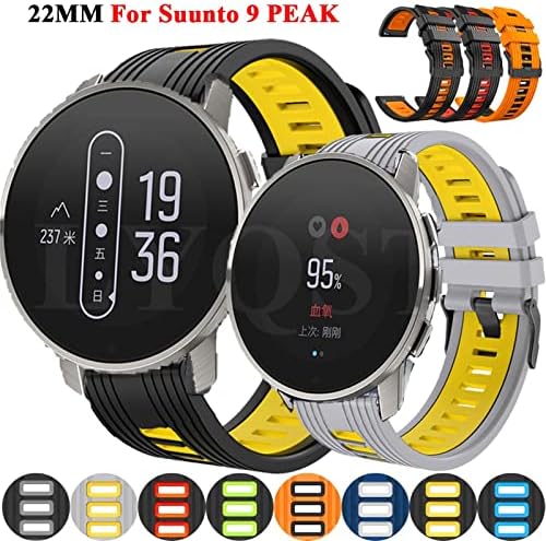 רצועות סיליקון Ttucfa עבור Suunto 9 שיא ספורט חכם שעון נושם עבור Yamay SW022 SmartWatch להחלפה להקה