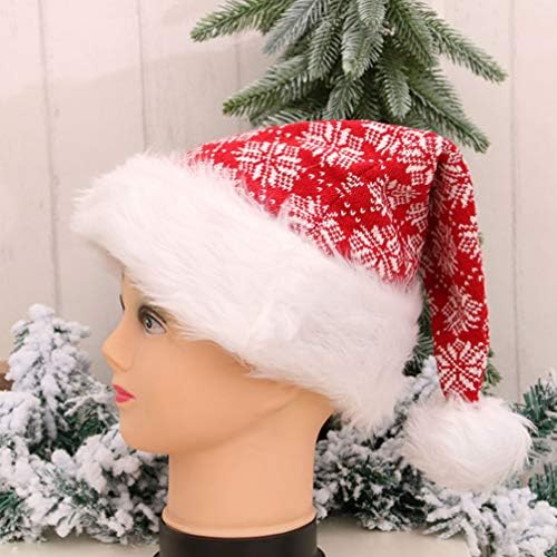 סעיף סנטה כובע 1 מחשב חג המולד כובע קטיפה חמוד דקורטיבי יפה חם סנטה כובע חג המולד כובע סנטה כובע לנשים