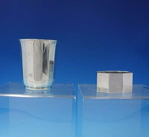 Sharsofle Silverplate Set Traveling Set 2 pc כוס שתייה טבעת מפית בארגז