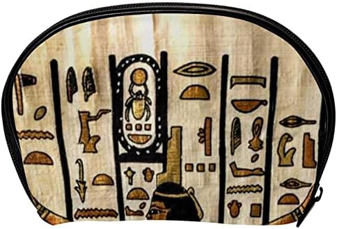 תיקים קוסמטיים לנשים, תיקים רודפים מארגן מארגן איפור בנות, בנות, בנות ציור מצרים עתיקה אמנות שבטית