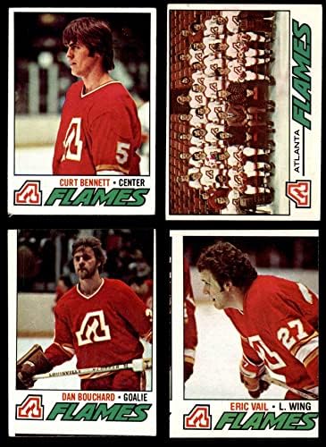 1977-78 Topps Calgary Flames ליד צוות סט אטלנטה להבות GD+ להבות