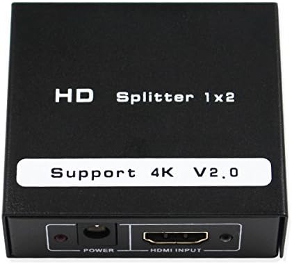 HDMI 2.0 Splitter 1x2 Switcher Audio Video Converter, HDMI 2.0 אחד בשני HDMI 2.0 Out 4KX2K/60Hz תומך