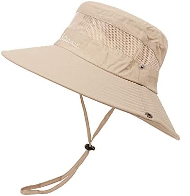 Uttpll כובע שמש לגברים נשים כובעים אטומים למים UPF 50+ כובע הגנה מפני שמש עם כובע דיג עמיד לרוח ספארי