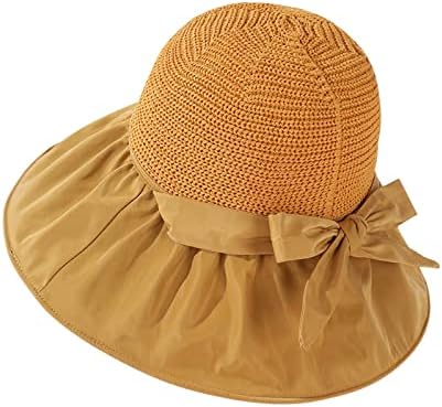 נשים רחבות שוליים כובע סאן נשים קיץ חיצוני קשת קשת כובעים בצבע אחיד לבנות כובעי בייסבול בגדים גדולים